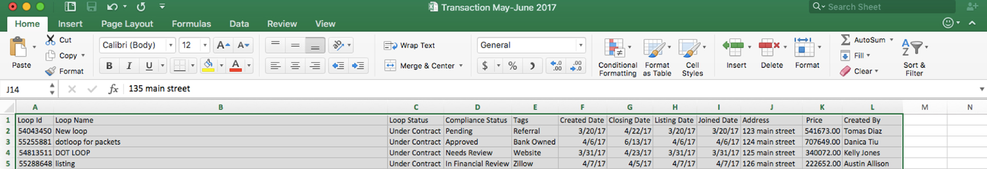 Select all data/columns