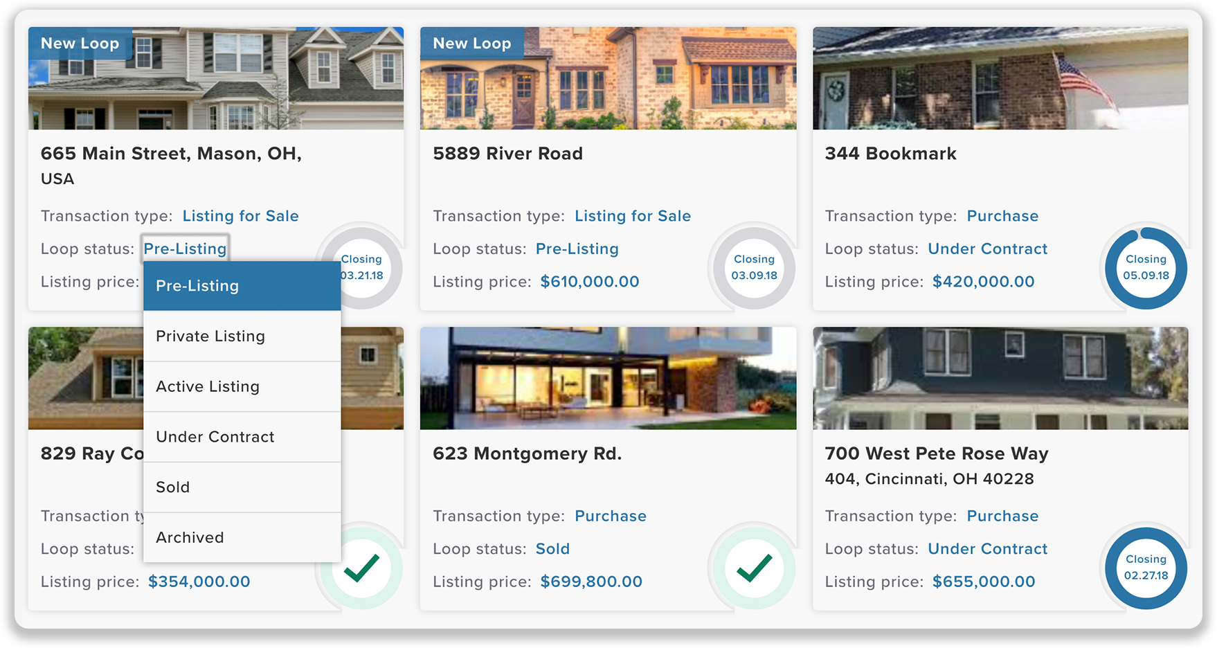 Interactive transaction cards