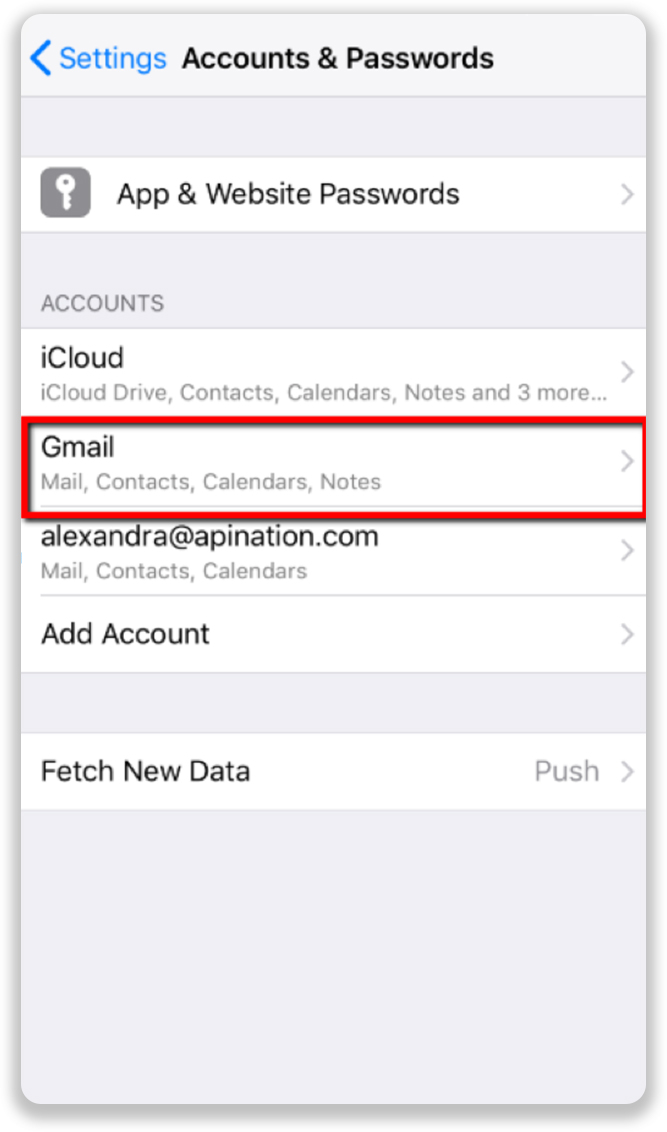 Phone Account and Passwords