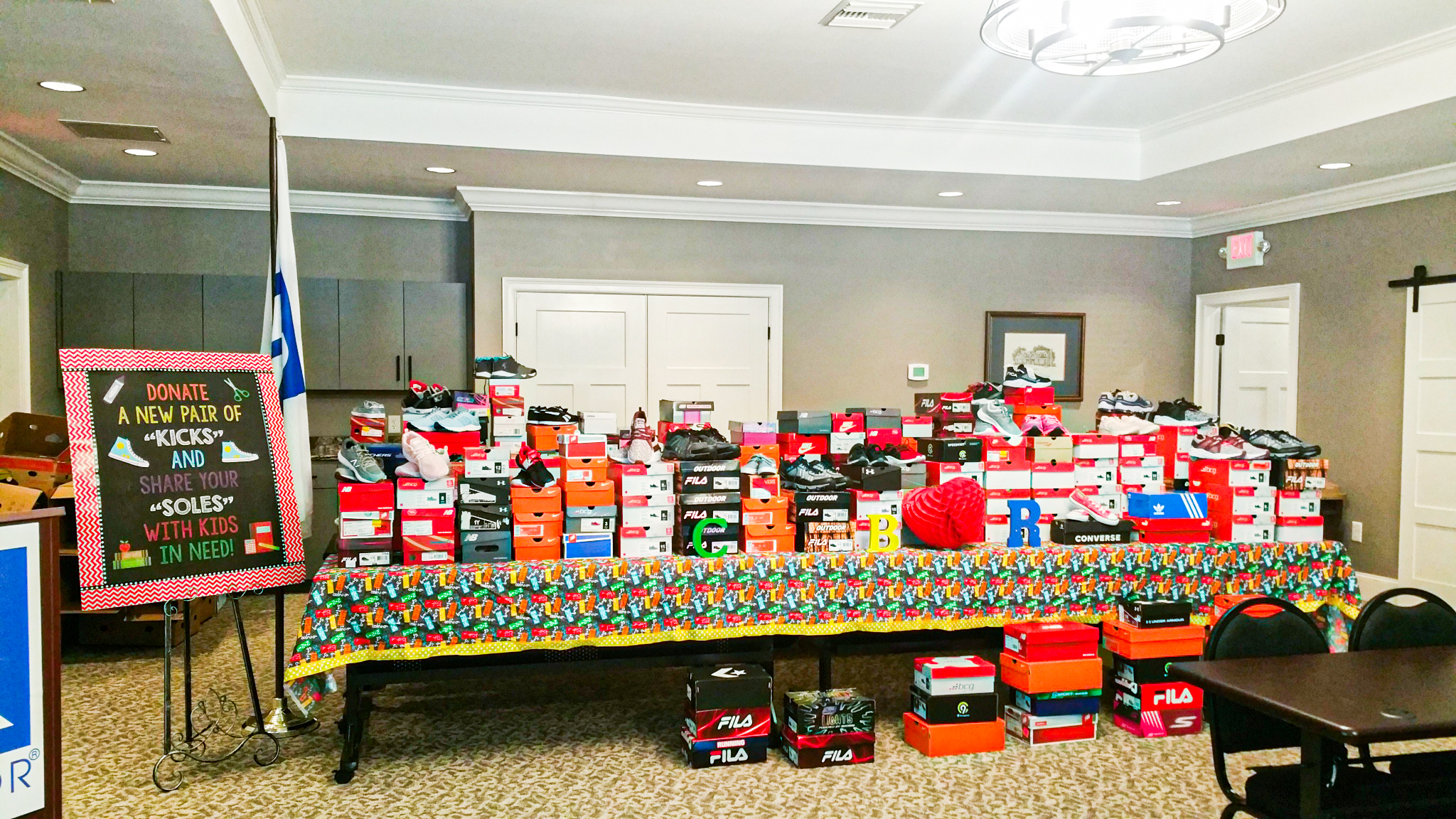 Give A Kid A Chance, 260 pair of shoes donated