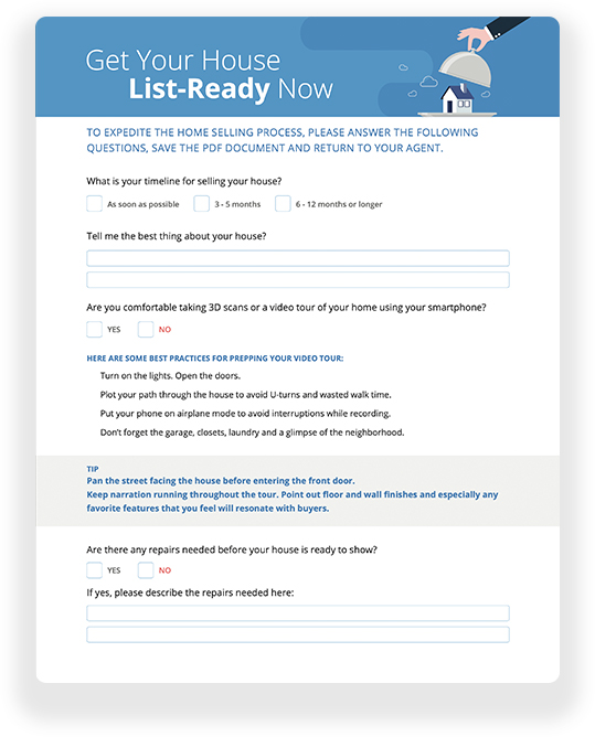 Real Estate Listing Checklist for Clients