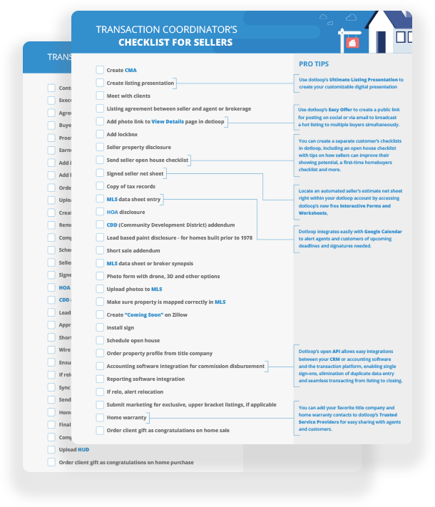 Real Estate Transaction Coordinator Checklists