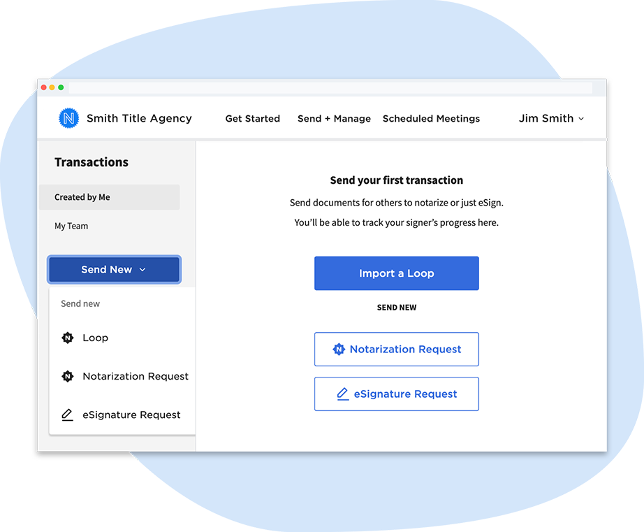 Import real estate docs notarize