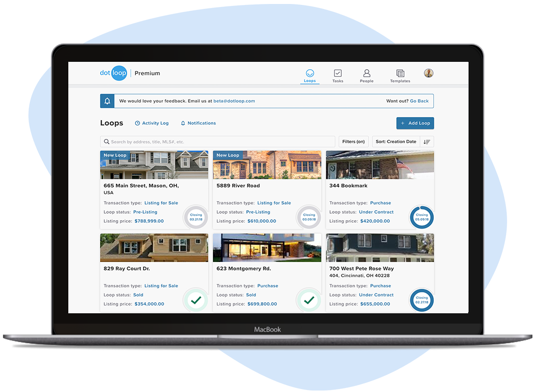 Real estate transaction management software