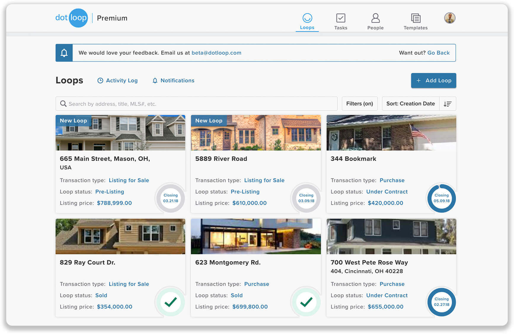 Real estate transaction management software