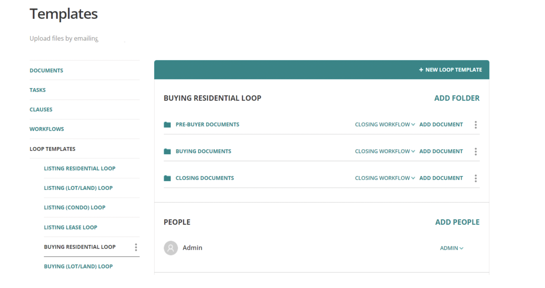 Dotloop Residential Buying Transaction Template