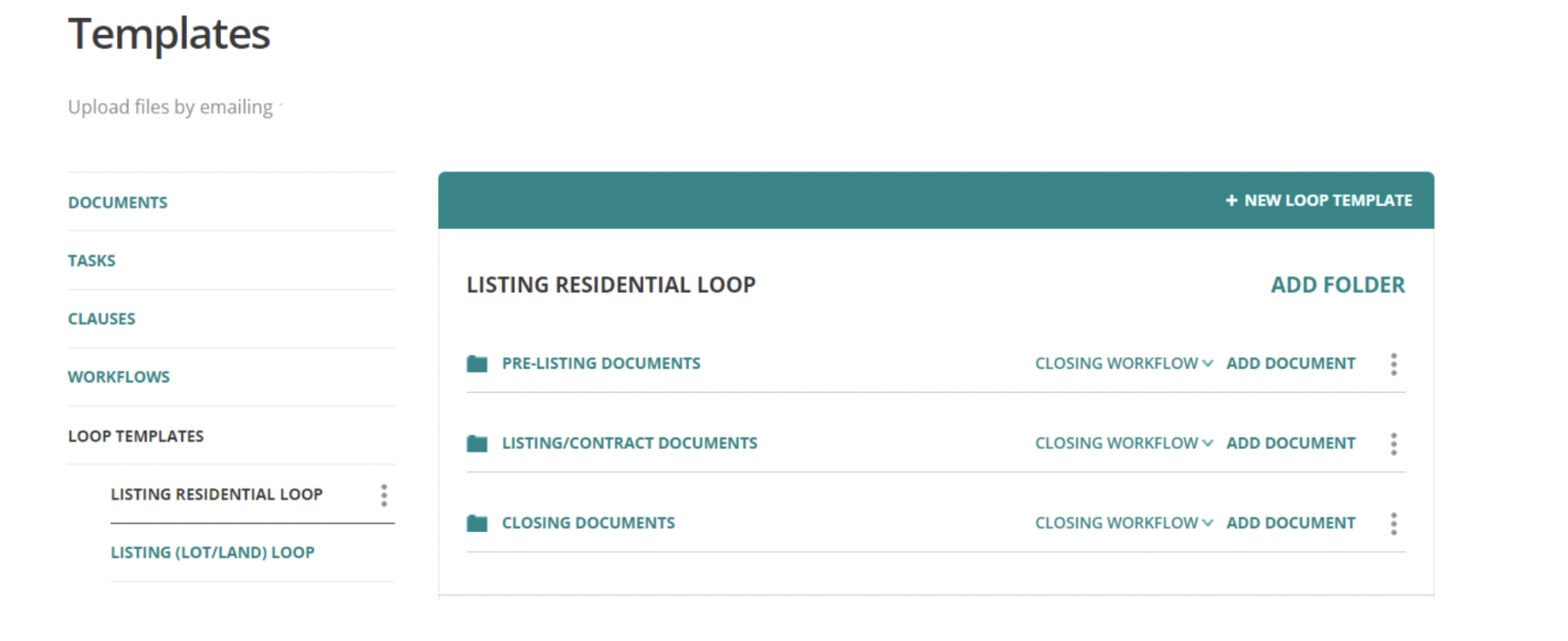 Dotloop Residential Listing Transaction Template