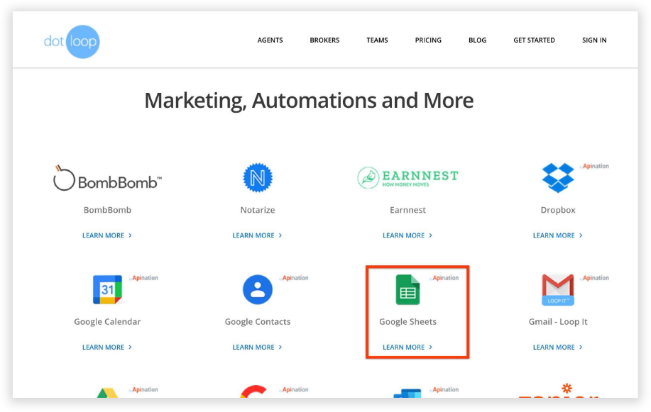 Dotloop Real Estate Marketing Automations