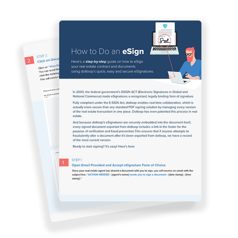 Thumbnail or guide on how to do an eSign using dotloop